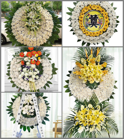 福建福州连江县潘度乡坡西村花圈速递
